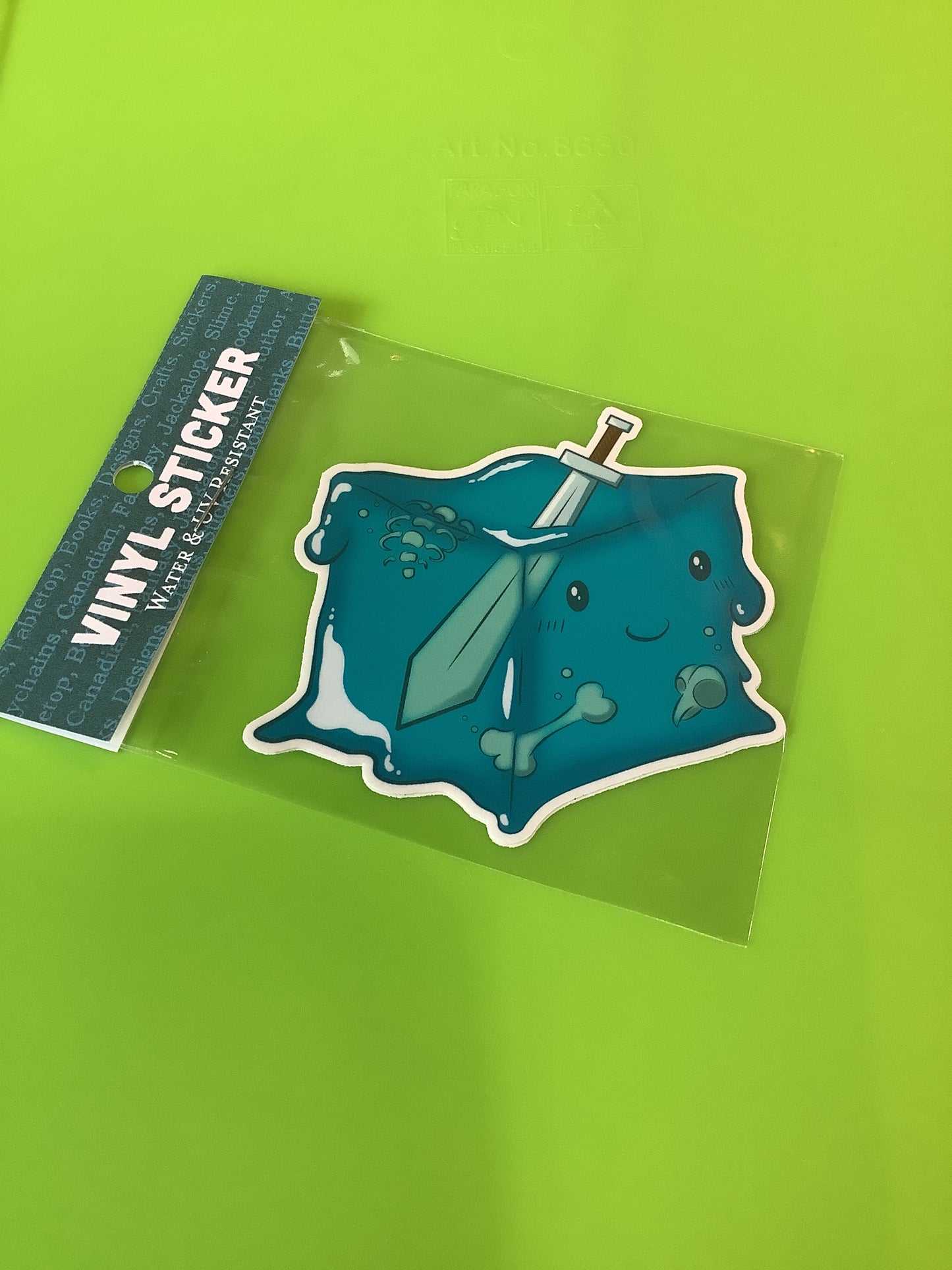 Gelatinous Cube Sticker - Taz and Jason