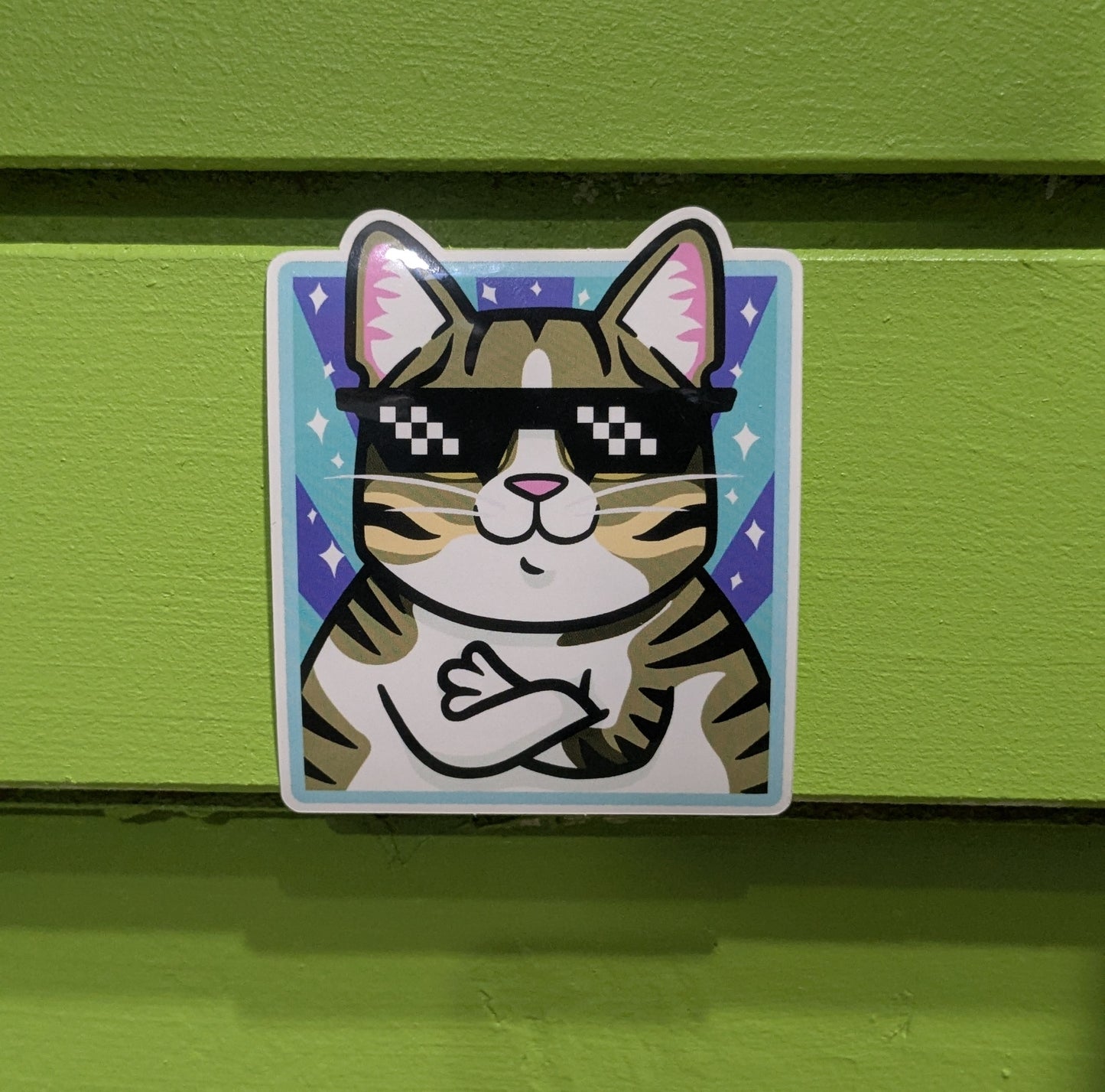 Chat - Deal With It! (autocollant) - Sweet Loots