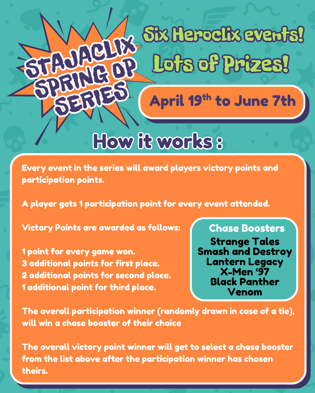 Stajaclix Spring OP Series: Smash and Destroy Catch Up Sealed - Sunday, June 7th
