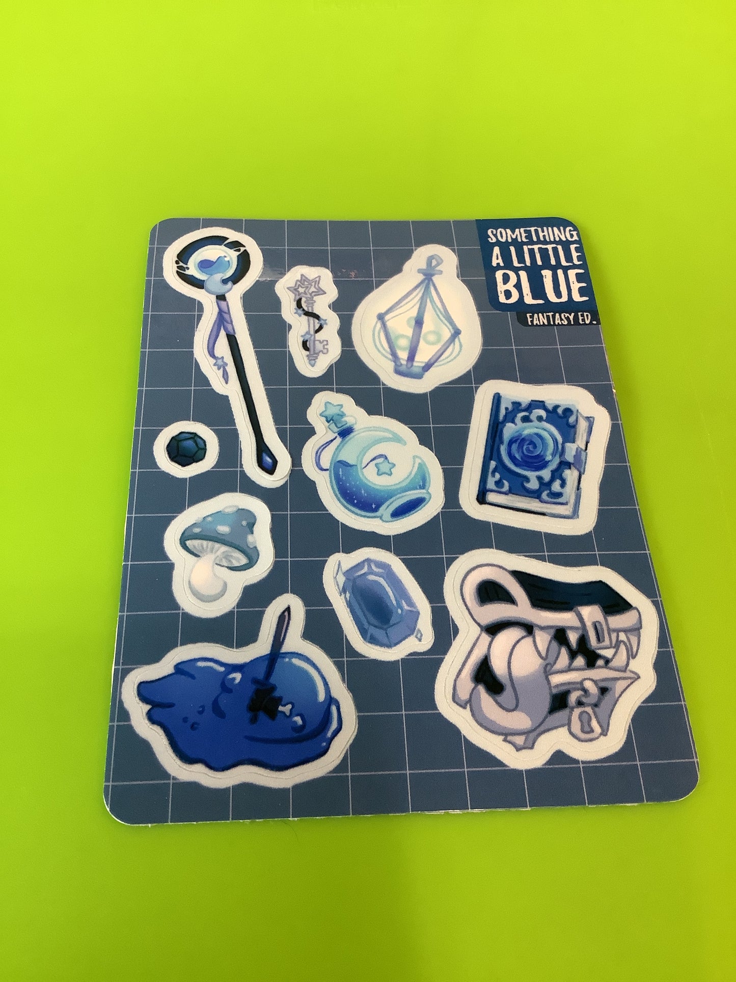 Something A Little Blue: Fantasy Sticker Sheet - Taz and Jason