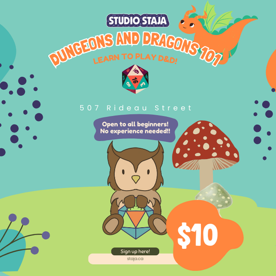 Dungeons and Dragons 101: Beginner session!- December 19th