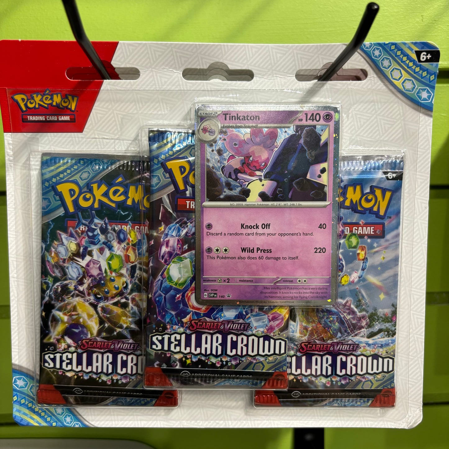 JCC Pokémon - Stellar Crown 3-Pack Blister (Tinkaton)