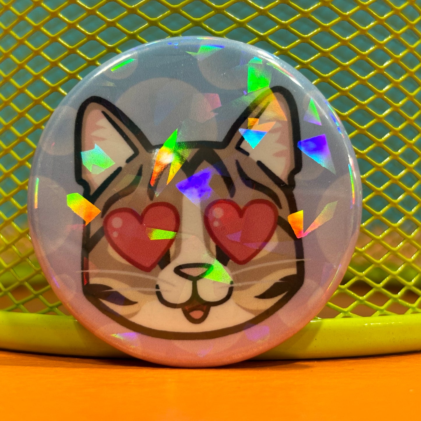 Chat – Coeurs (épinglette) – Sweet Loots