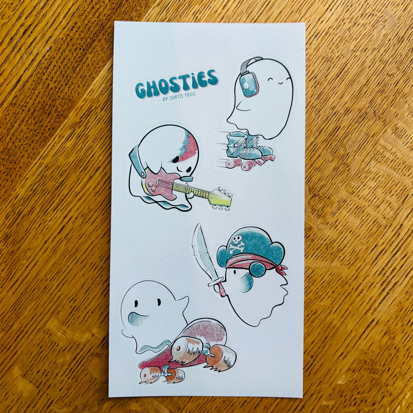 Ghosties sticker sheet