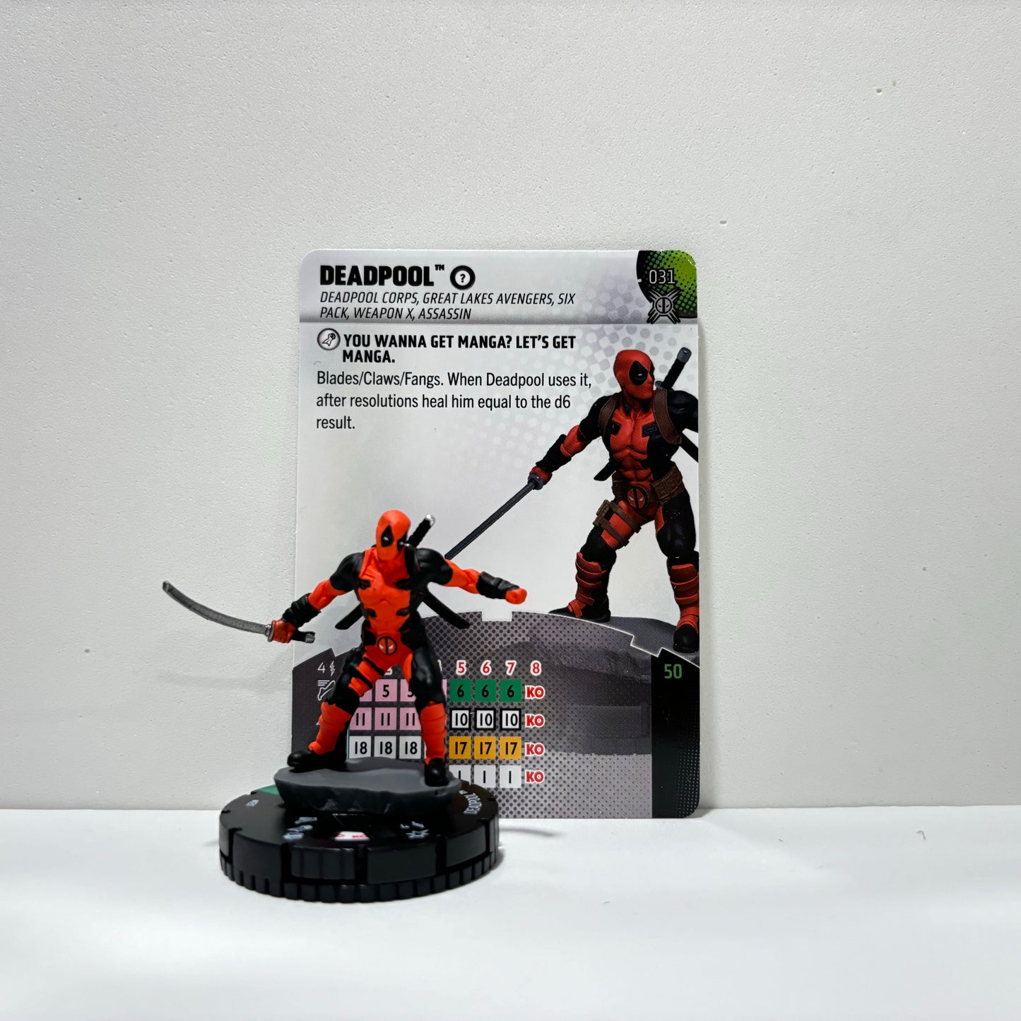 Heroclix - Marvel Deadpool and Weapon X - Peu communes