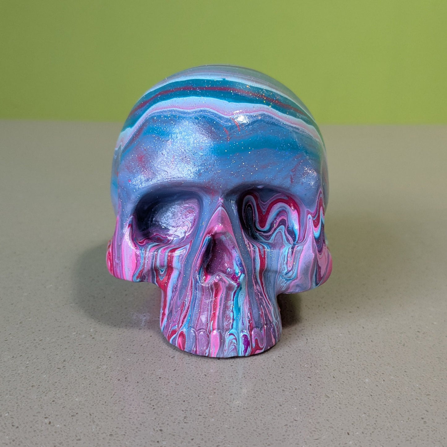 Paint Poured Skull (Large)