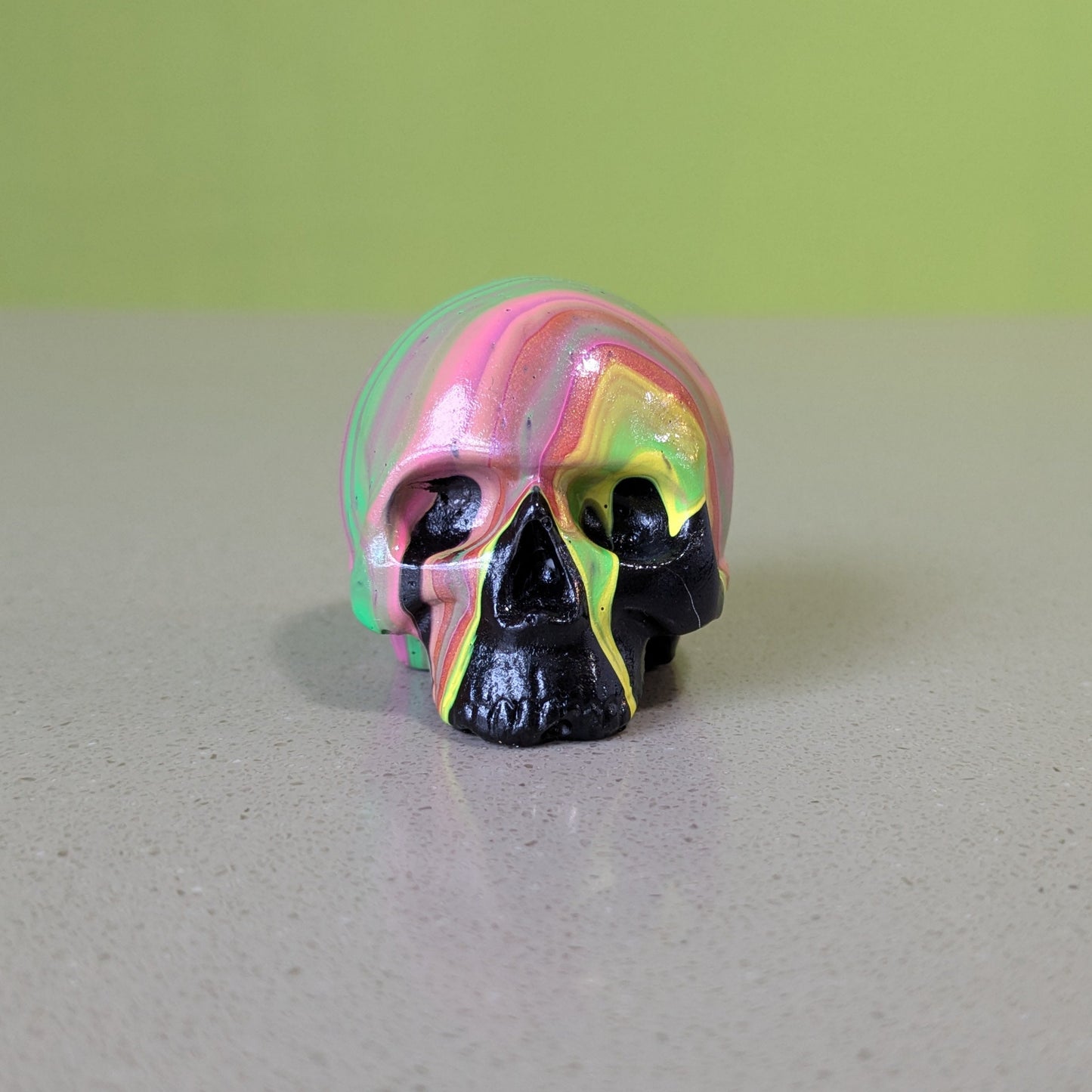 Paint Poured Skull (Small)