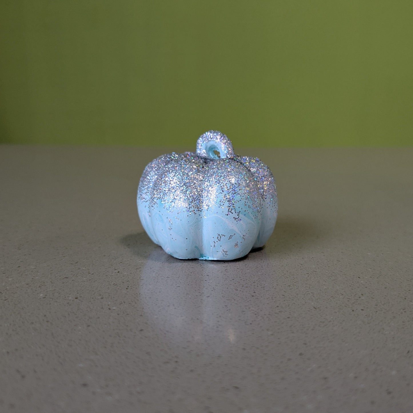 Paint Poured Pumpkin (Small)