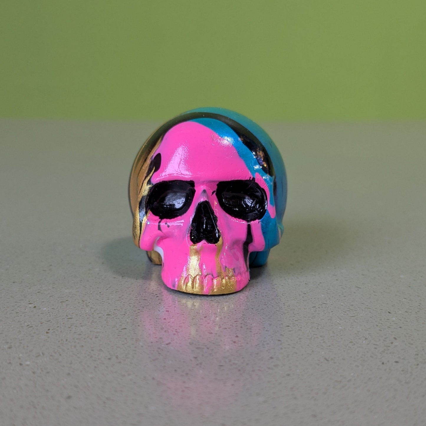 Paint Poured Skull (Small)