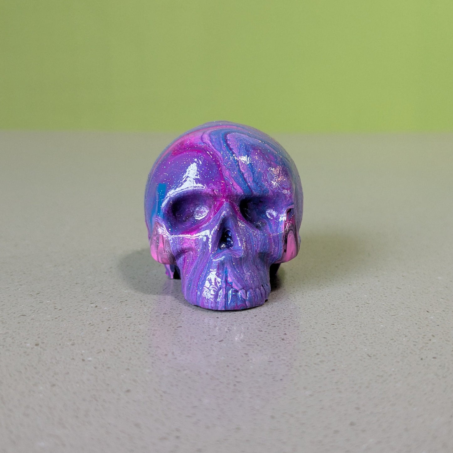 Paint Poured Skull (Small)