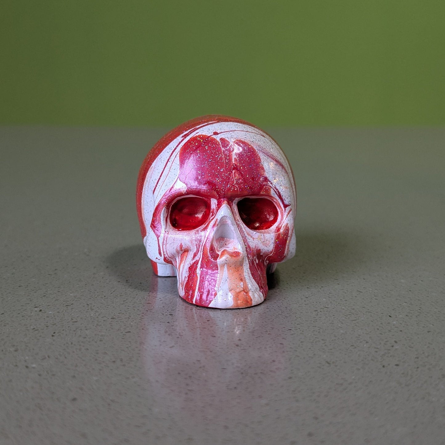 Paint Poured Skull (Small)