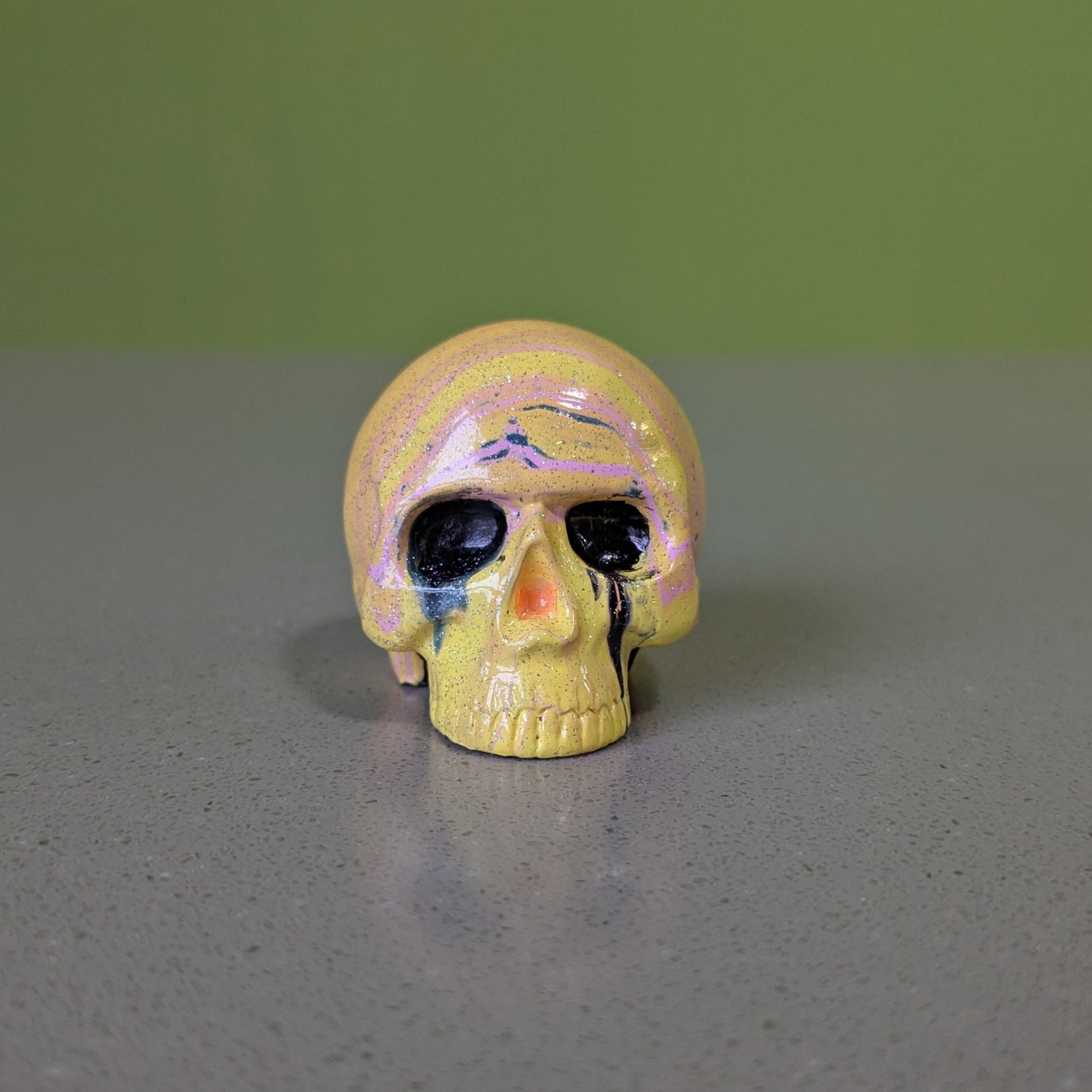 Paint Poured Skull (Small)