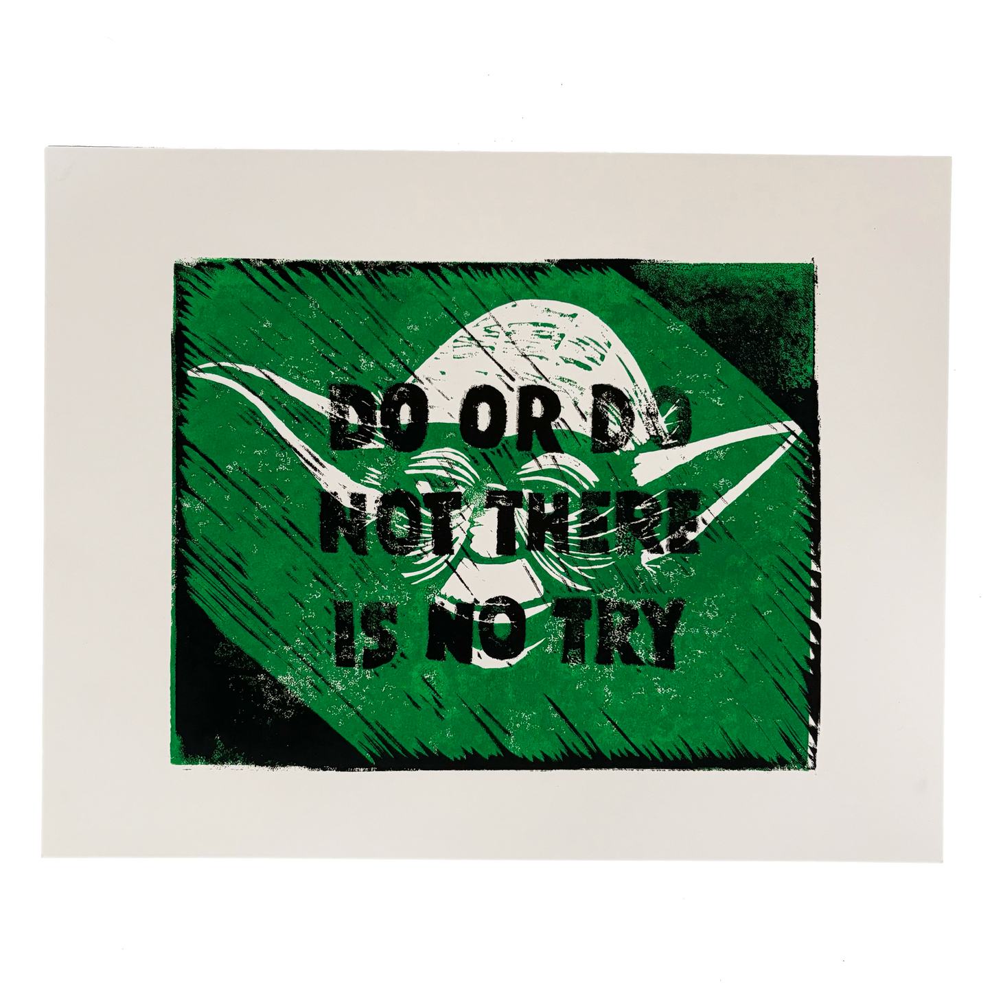 Linogravure - Yoda