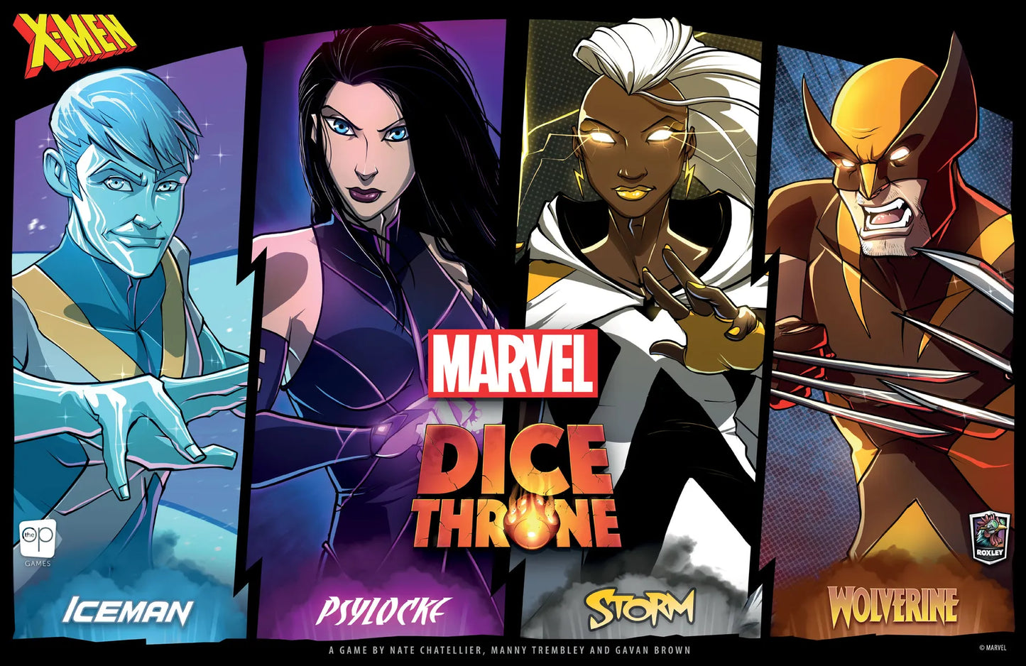 Marvel Dice Throne : Iceman contre Psylocke contre Storm contre Wolverine (EN)