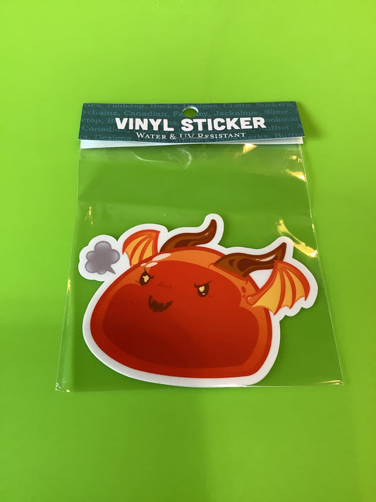 Angy Dragon Slime Sticker - Taz and Jason