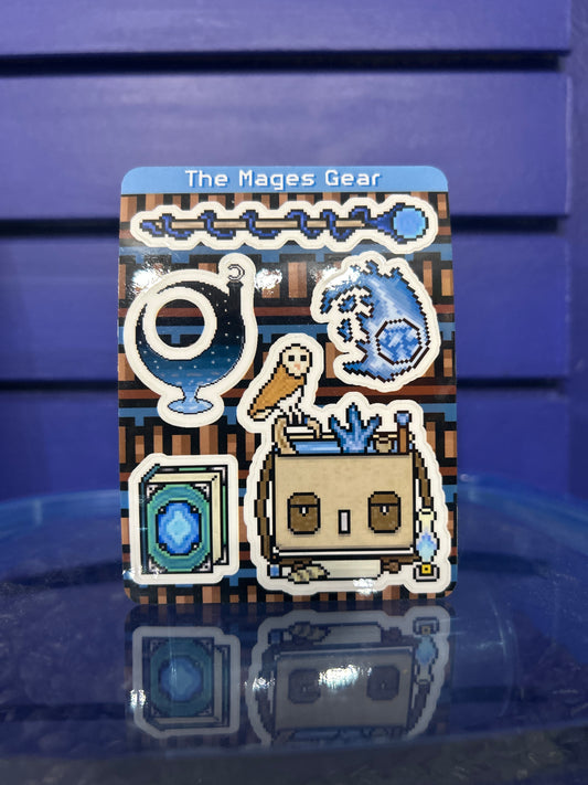 Mage’s Gear Sticker Sheet - Taz and Jason