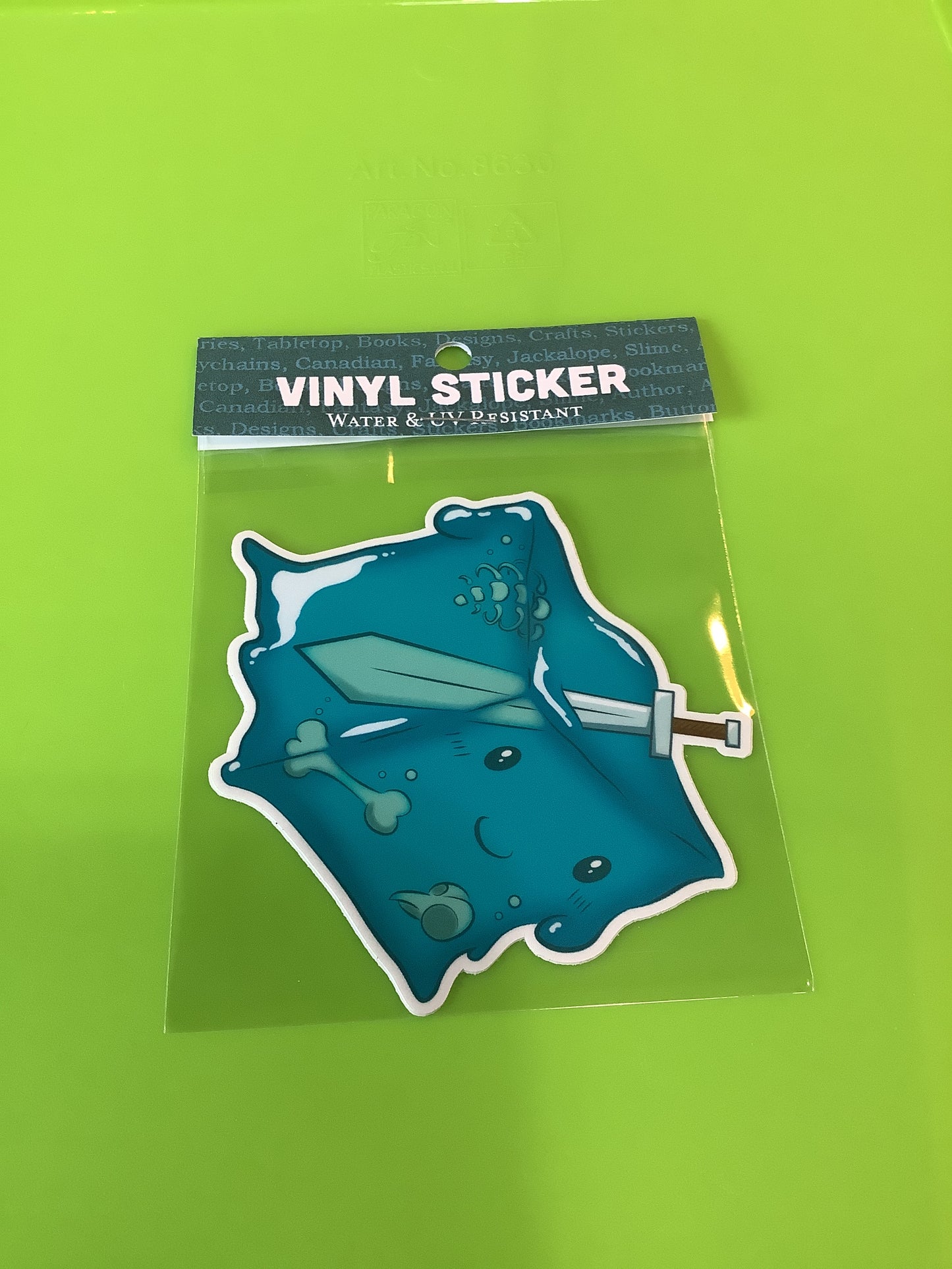 Gelatinous Cube Sticker - Taz and Jason