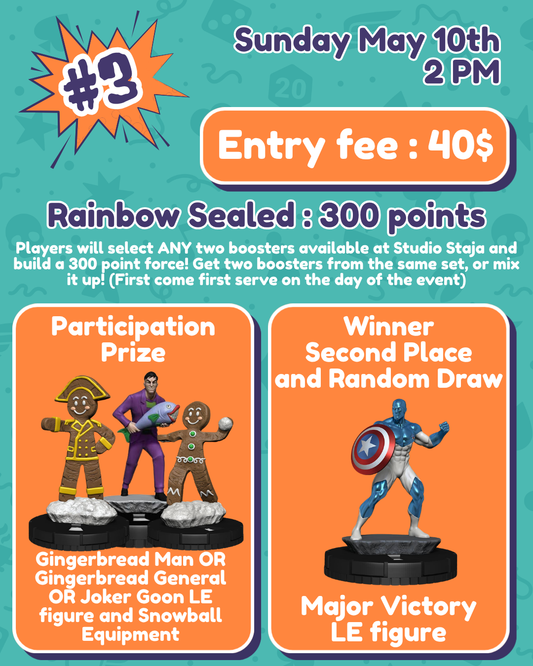 Stajaclix Spring OP Series: Rainbow Sealed - Sunday May 10th