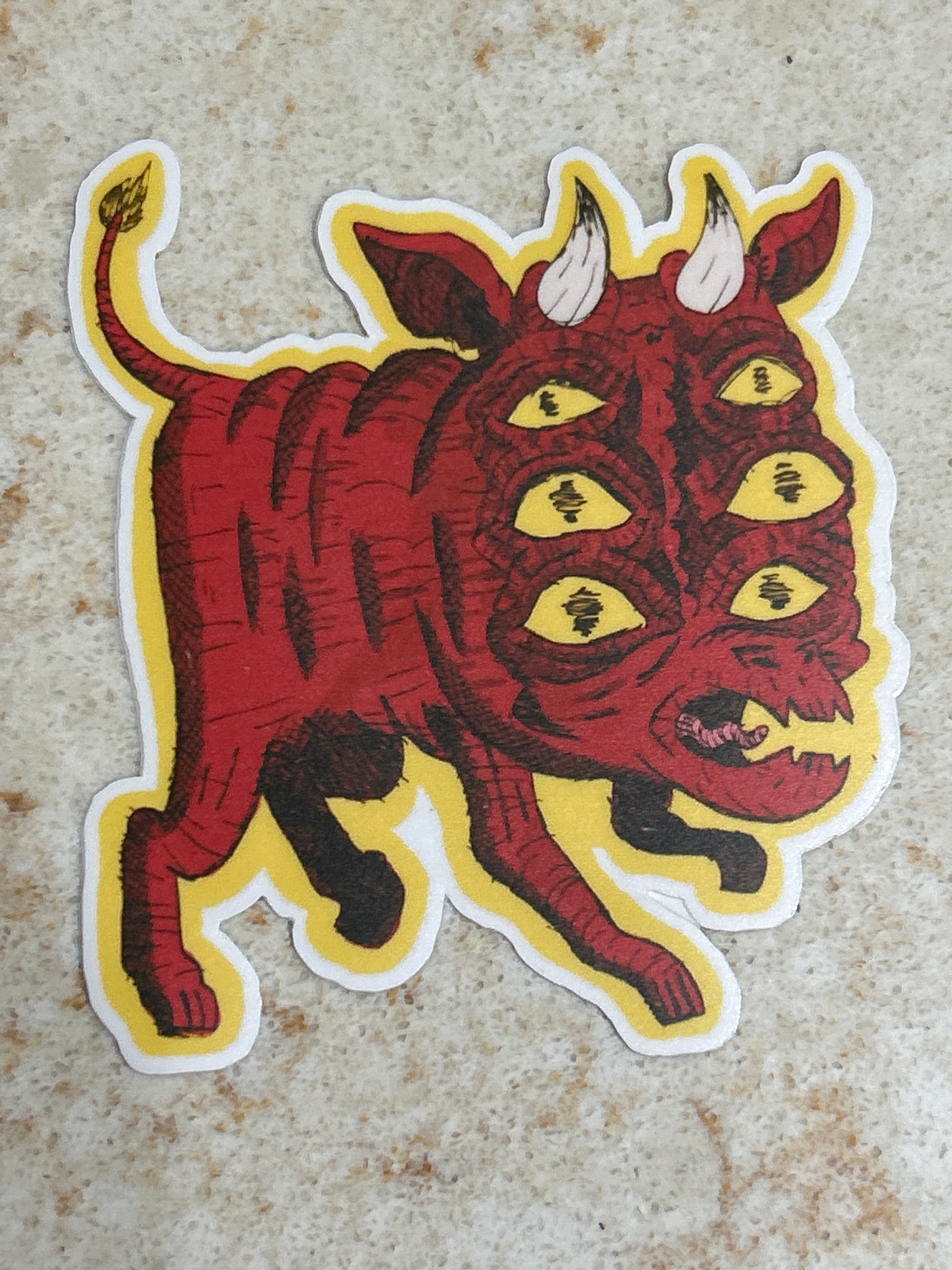 Red Demon Sticker – STUDIO STAJA