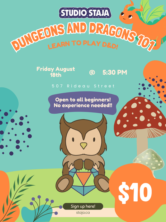 Dungeons and Dragons 101: Beginner night! - August 14th