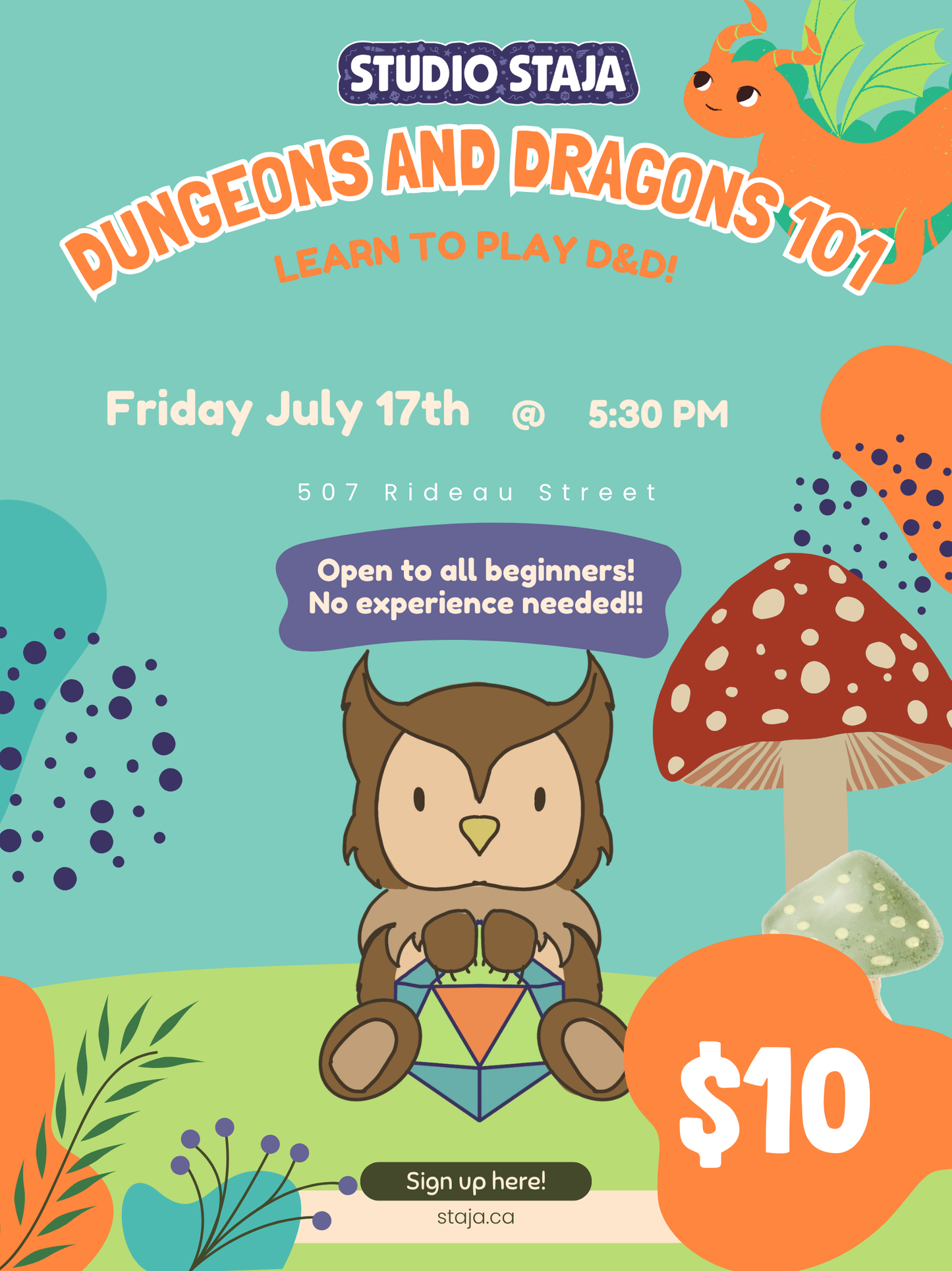 Dungeons and Dragons 101: Beginner night! - July 17th