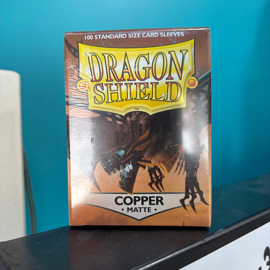 Dragon Shield - Standard Size Sleeves Matte Amber (100)