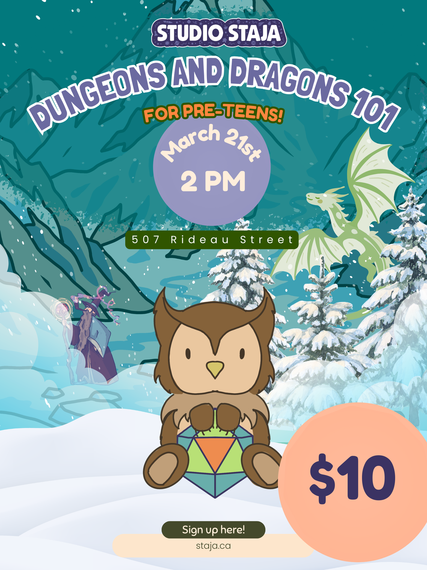 Dungeons and Dragons 101: For Pre-Teens - March 21st