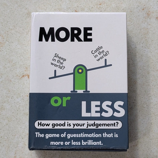 More or Less: How Good is Your Judgement (EN) (Pré-joué)